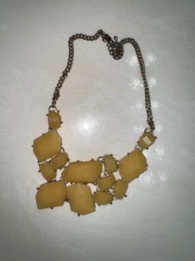 Yellow Statement Piece Necklace!